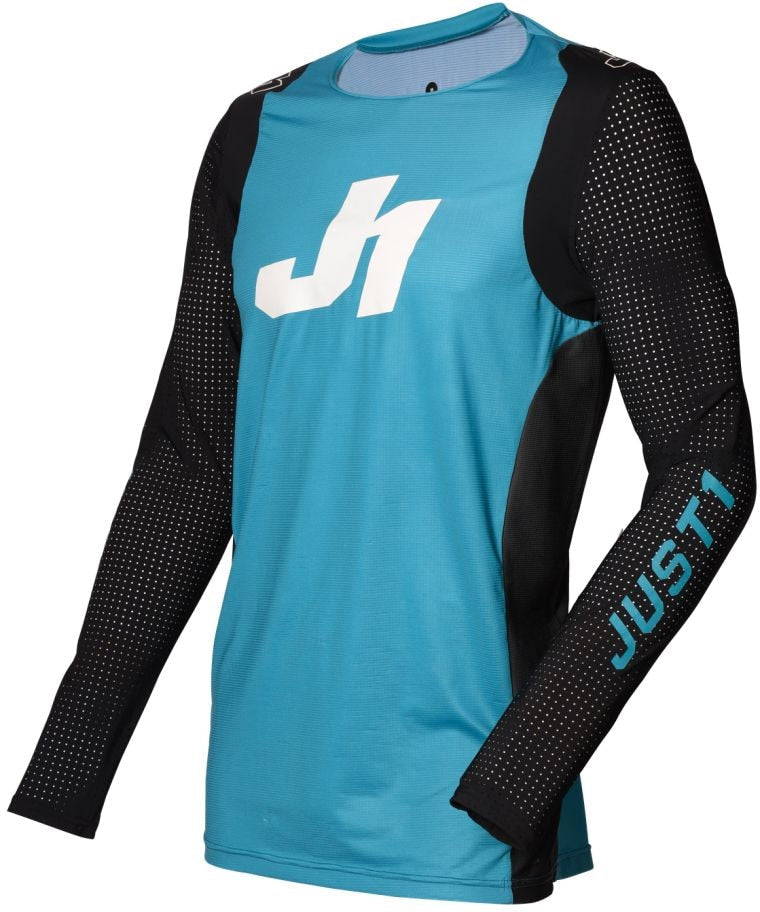 Just1 Youth Flex Motocross Jersey, Blue/Black/White U0