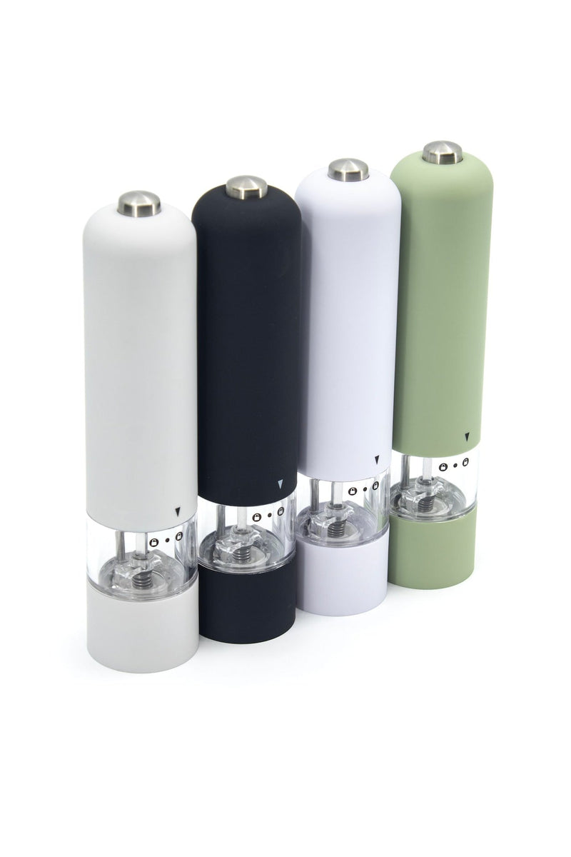 Kamenstein Electric Salt or Pepper Grinder Mill, Adjustable Nozzle, Assorted Colours T1