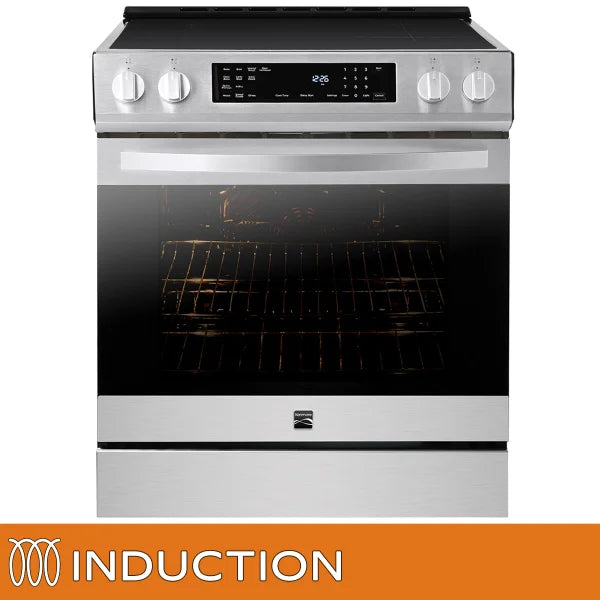 Kenmore 30 in. 5 cu ft. Stainless Steel Digital Control Induction Range with True Convection and Air Fry T9