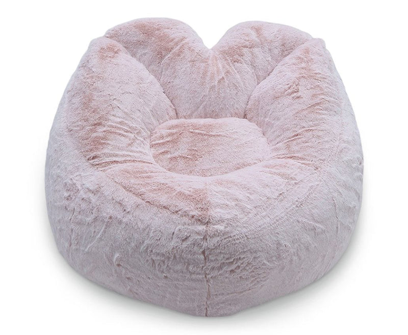 Kids' Plush Pink Heart Chair B6