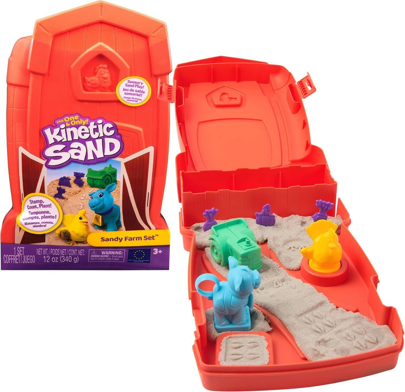 Kinetic Sand Single-Colour Sandy Farm Set for Ages 3+ G1