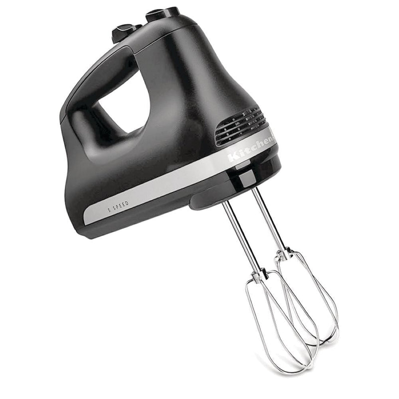 Kitchen Aid Compact 5-Speed Hand Mixer with Stainless Steel Accessories, Black B1