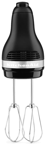Kitchen Aid Compact 5-Speed Hand Mixer with Stainless Steel Accessories, Black