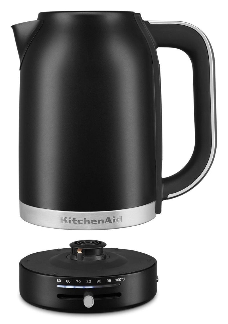 KITCHENAID Electric Kettle with Swivel Base, Matte Black, 1.7-L R4