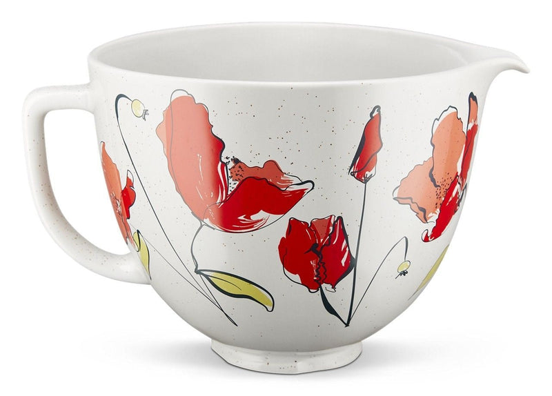 KITCHENAID Microwave/Oven Safe Ceramic Bowl, Poppy S7