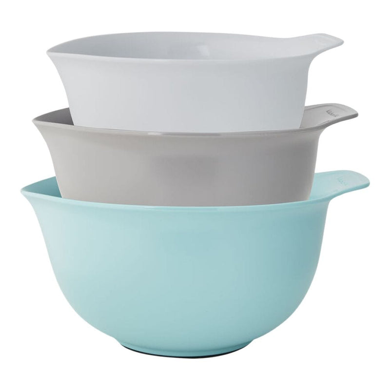 KitchenAid Plastic Mixing Bowl Set with Non-Slip Base, Assorted Sizes, 3-pc W9