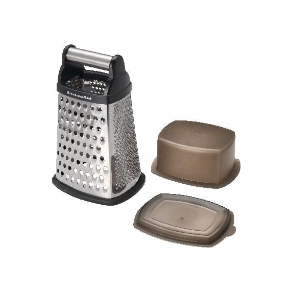 KitchenAid Stainless Steel Boxed Grater with Bottom Container N2