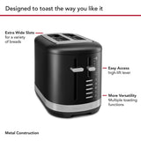 KITCHENAID Toaster with Extra-Wide Slots, Matte Black