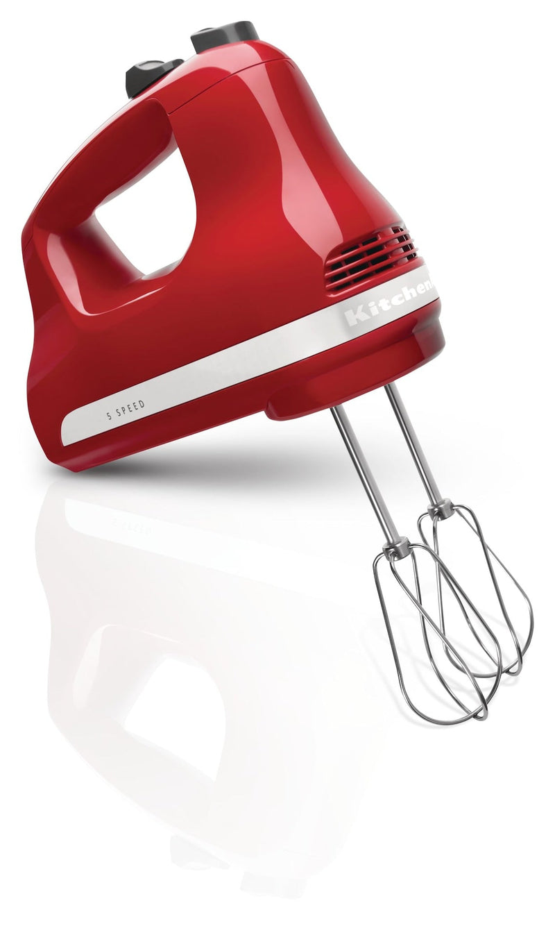 KitchenAid Ultra Power 5-Speeds Hand Mixer with Turbo Beater Empire Red D5
