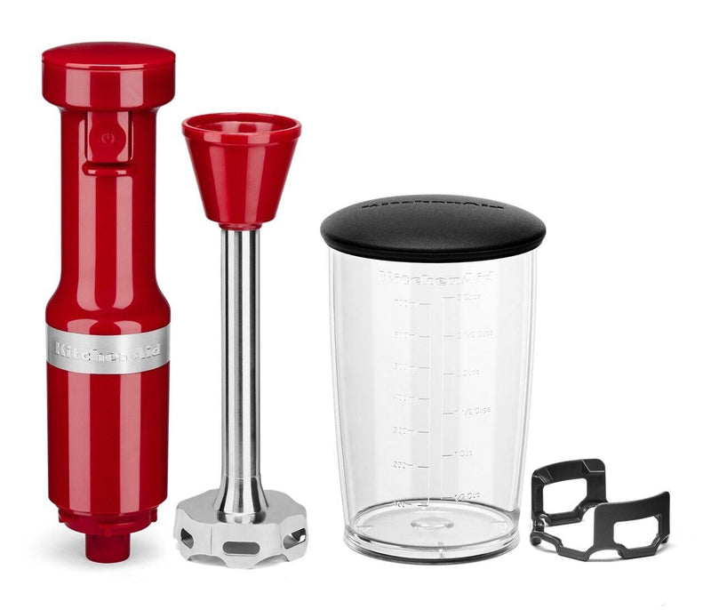 KitchenAid Variable Speed Corded Hand Blender with Blending Jar, Empire Red R0