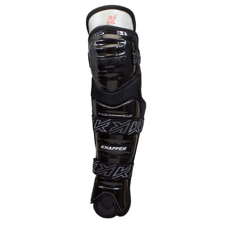 Knapper AK5 Dek Hockey Shin Guards, Black, Assorted Sizes D6