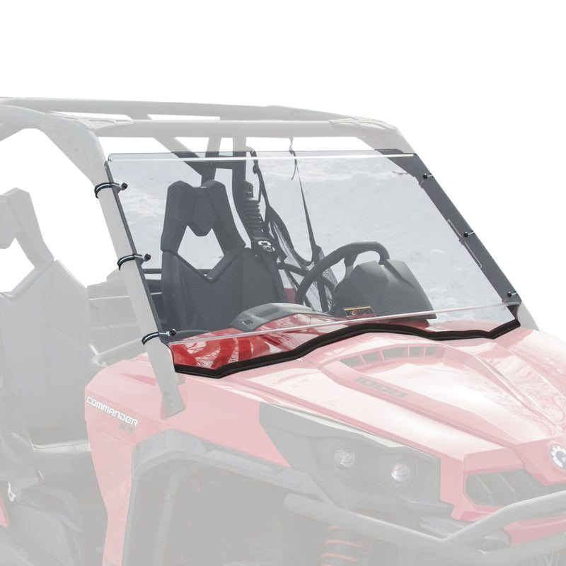 Kolpin Hard Coated Full Fixed Windshield, Cam-Am Commander X7
