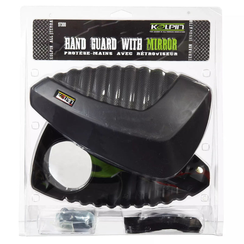 Kolpin Universal ATV Hand Guard with Rearview Mirror Y0