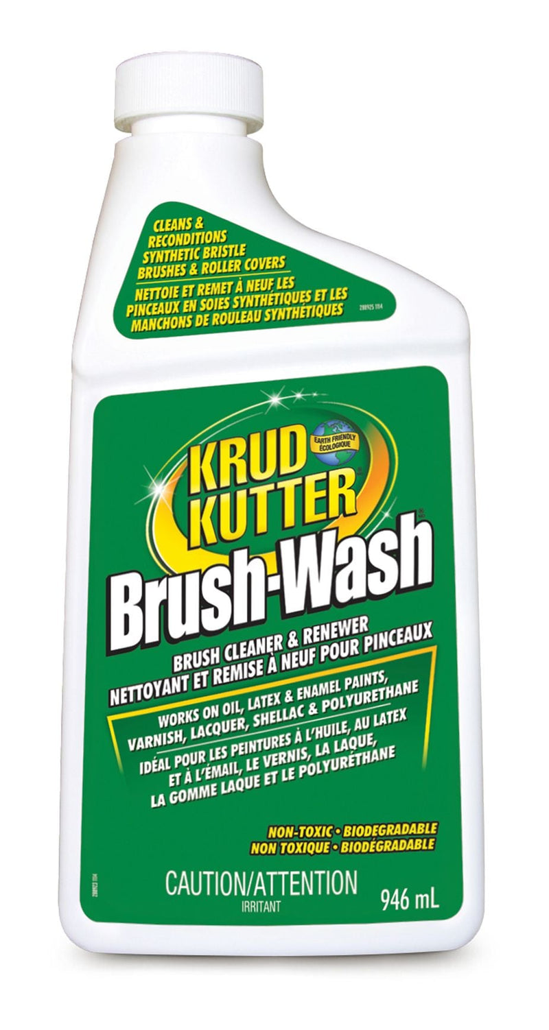 Krud Kutter Brush-Wash Cleaner & Renewer For Oil, Latex & Enamel Paint, Non-Toxic, 946-mL J9