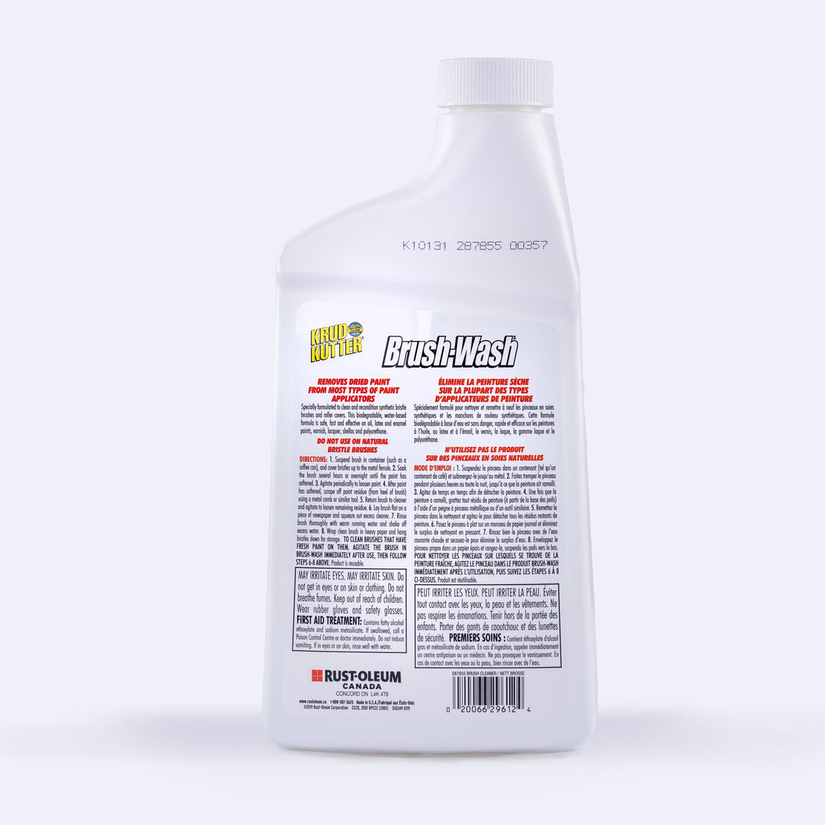Krud Kutter Brush-Wash Cleaner & Renewer For Oil, Latex & Enamel Paint, Non-Toxic, 946-mL