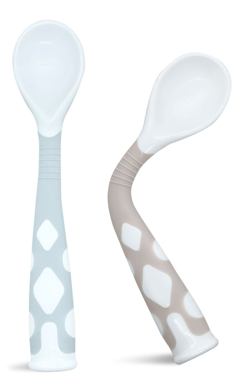 Kushies Silibend Spoons, Blue/Sand, 2-pk J8