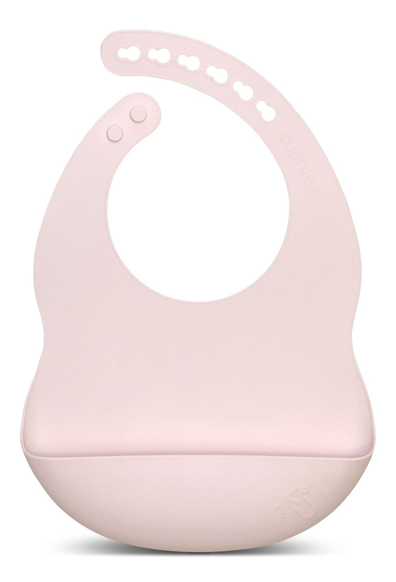 Kushies Silibib Silicone Feeding Bib, Pink J3