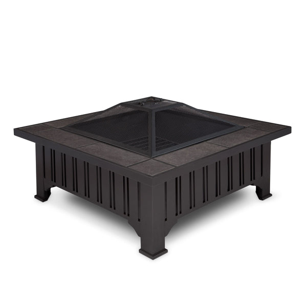 Lafayette Square Wood Burning Fire Pit in Black, 34-in C3