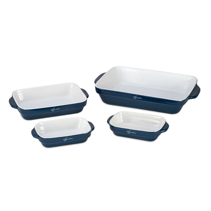 Lagostina Ceramic Bakeware Set, Blue, 4-pc B6