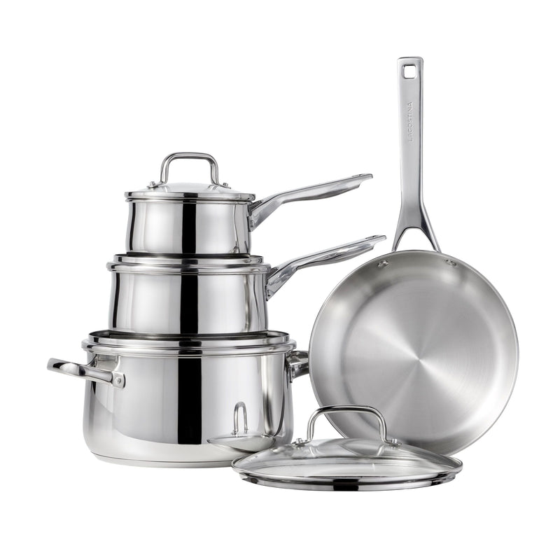 Lagostina Classico Stainless Steel Cookware Set, 8-pc H9