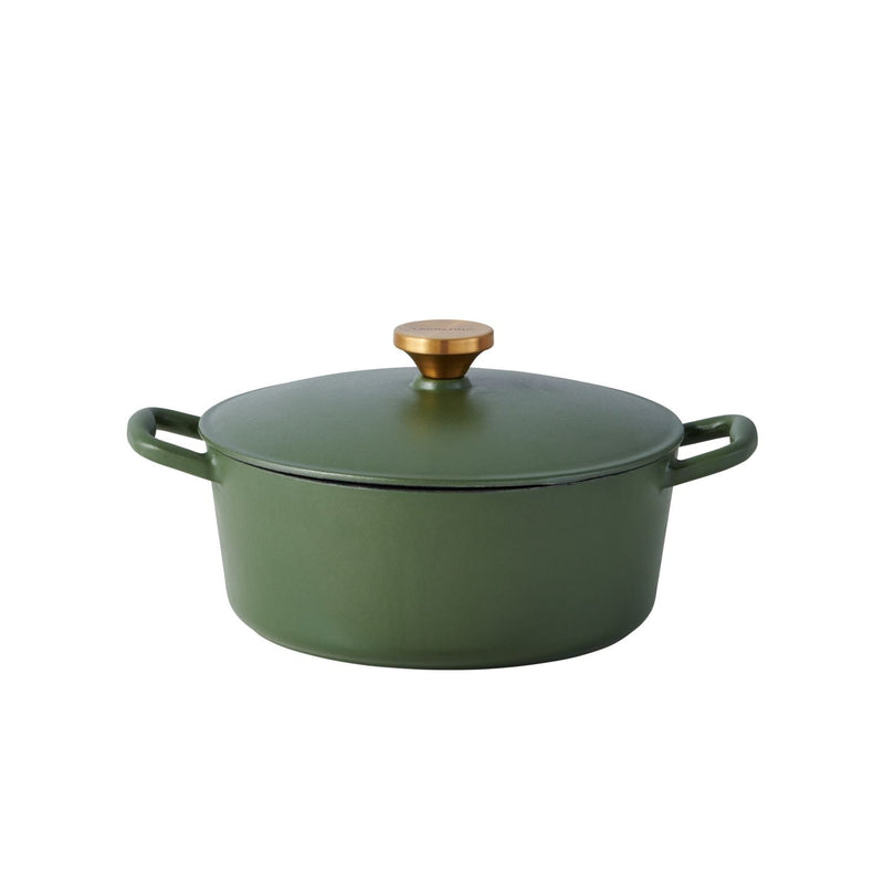Lagostina Deep Olive Tuscan Enamel/Cast Iron Dutch Oven, 4-qt U0