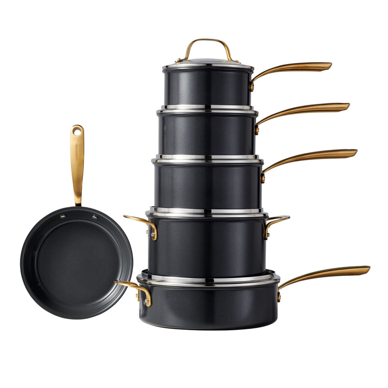 Lagostina Eleganza Ceramic Pro Non-Stick Cookware Set, 11-pc U1
