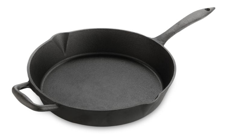 Lagostina Pre-Seasoned Cast Iron Skillet, Oven & Broiler Safe, Black, 10-in H8