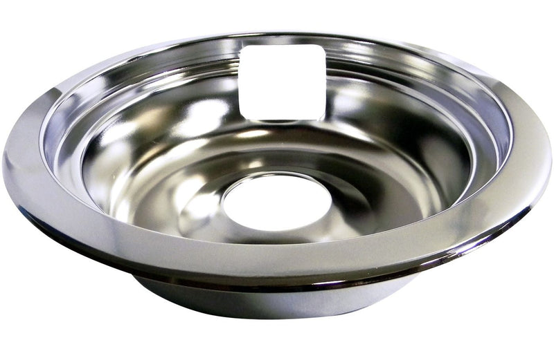 Laser 62469 Universal Stove Drip Pan with Trim Ring, Bright Chrome, 6-in V5