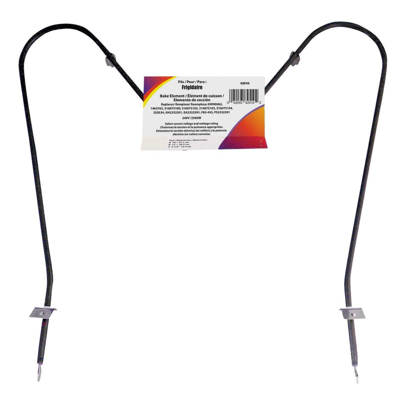 Laser 62510/2 Frigidaire Oven/Bake Element with Straight Spade Connector, 2360W, 30-in B4