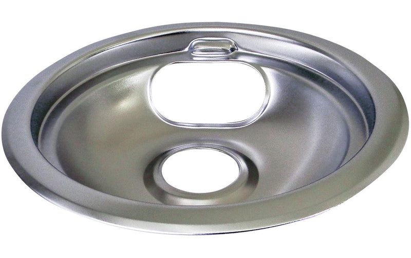 Laser Chrome Drip Pan Shallow Draw, 6-in Y5
