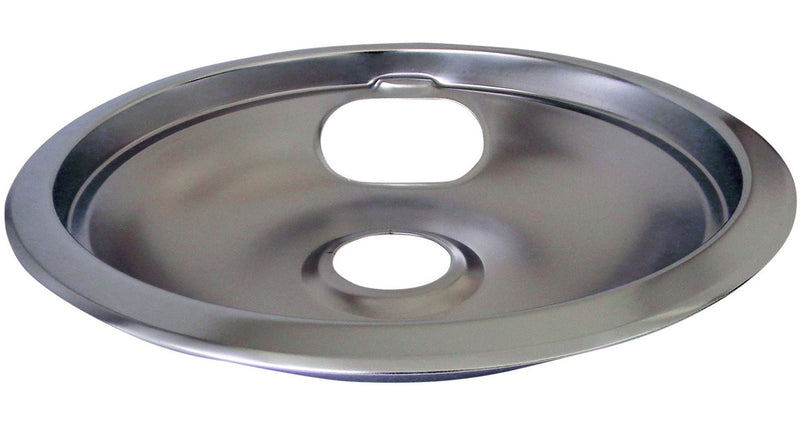 Laser Chrome Drip Pan Shallow Draw, 8-in K6