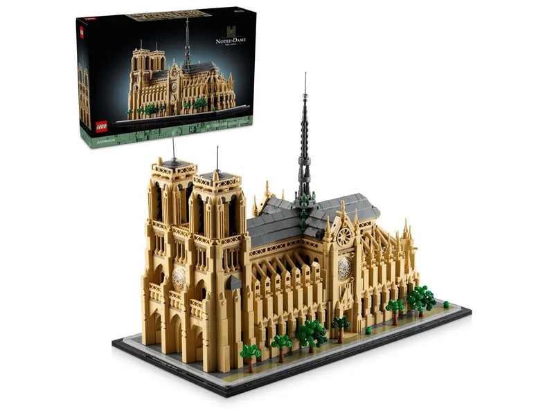 LEGO Architecture Landmarks Notre-Dame de Paris Building Set - 21061, 4383-pcs, Ages 18+ X9