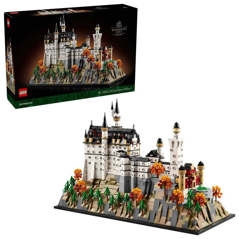 LEGO Architecture Neuschwanstein Castle - 21063, 3455-pcs, Ages 18+ M9