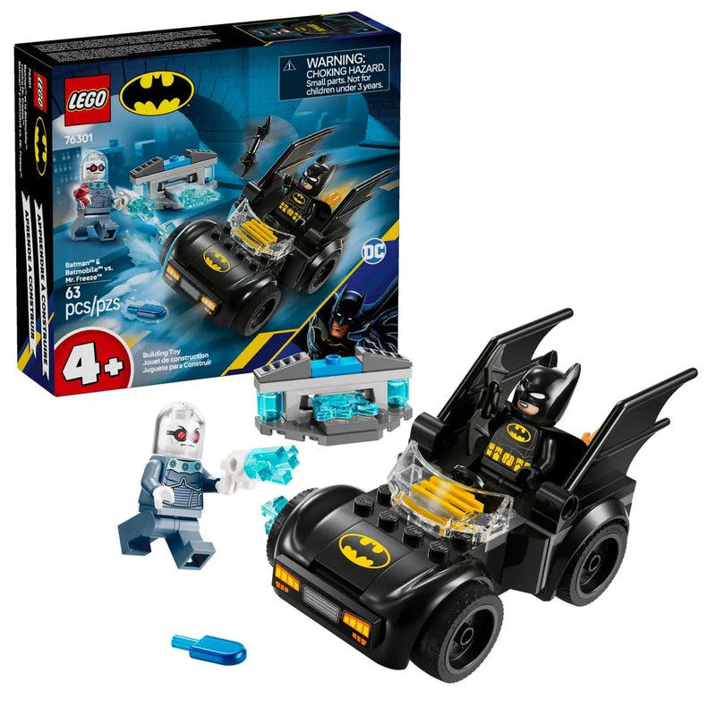 LEGO Batman: Batman & Batmobile vs. Mr. Freeze - 76301, 63-pcs, Ages 4+ W7