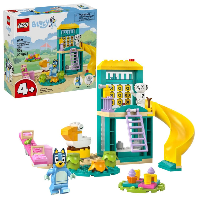 LEGO Bluey's Playground Fun with Bluey and Chloe - 11201, 104-pcs, Ages 4+ M7
