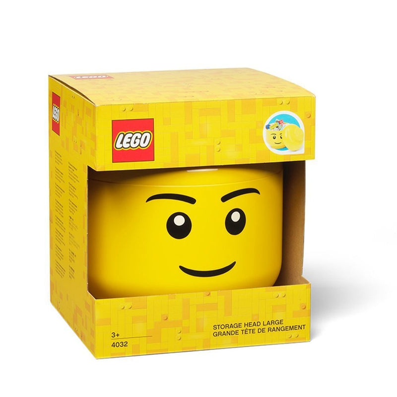 LEGO Boy Head Portable Storage Container for Ages 5+ Q3