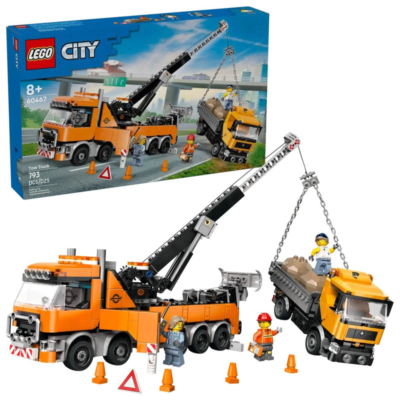 LEGO City Heavy-Duty Recovery Tow Truck with Crane - 60467, 793-pcs, Ages 8+ E3