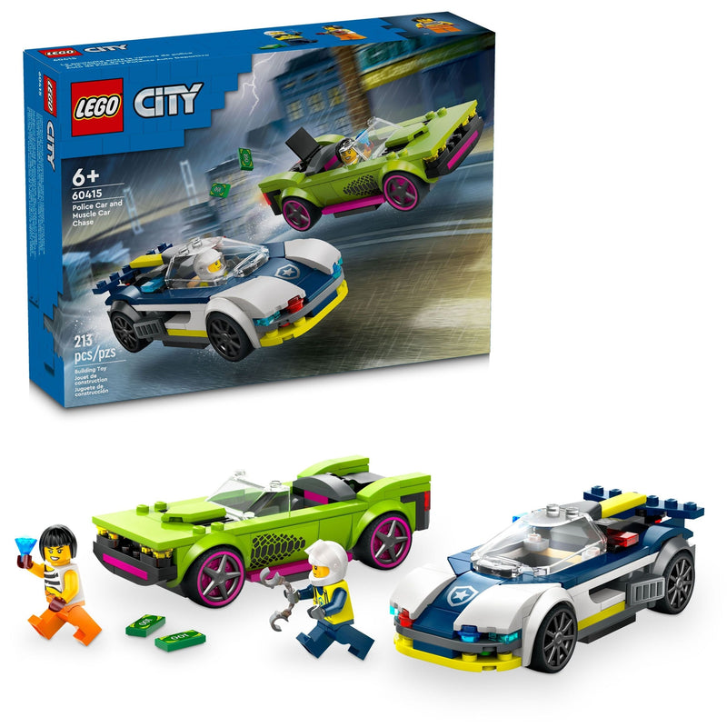 LEGO City Police Car and Muscle Car Chase - 60415, 213-pcs, Ages 6+ Y1