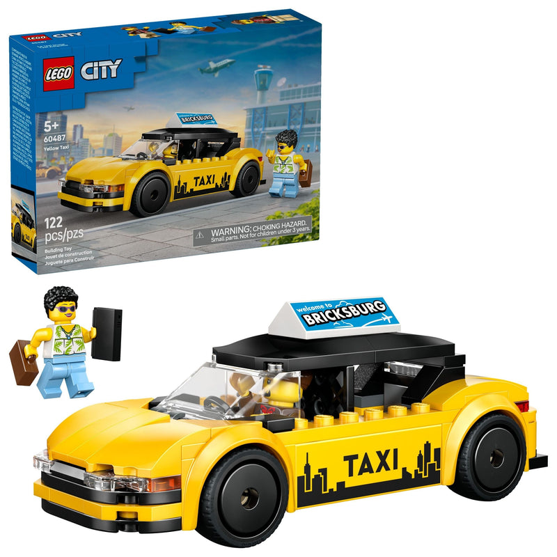 LEGO City Yellow Taxi Building Set - 60487, 122-pcs, Ages 5+ I9