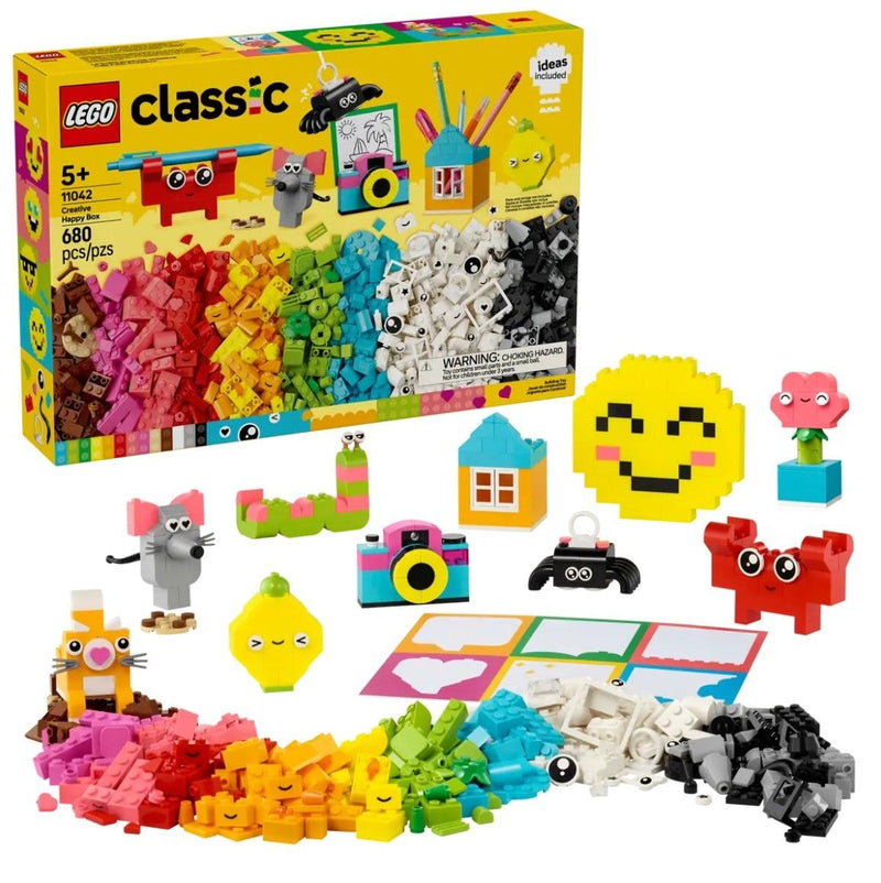 LEGO Classic Creative Happy Box - 11042, 680-pcs, Ages 5+ W4