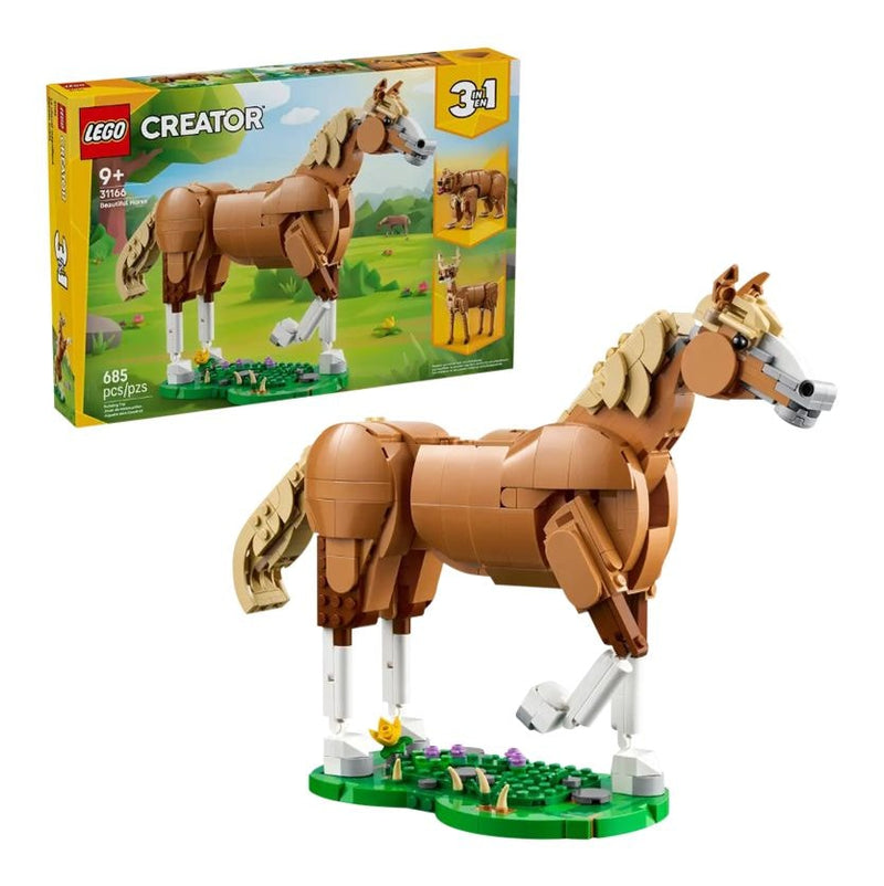 LEGO Creator 3-in-1 Beautiful Horse - 31166, 685-pcs, Ages 9+ A3