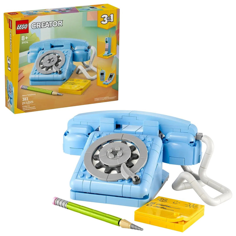 LEGO Creator 3-in-1 Retro Telephone - 31174, 383-pcs Ages 8+ H4