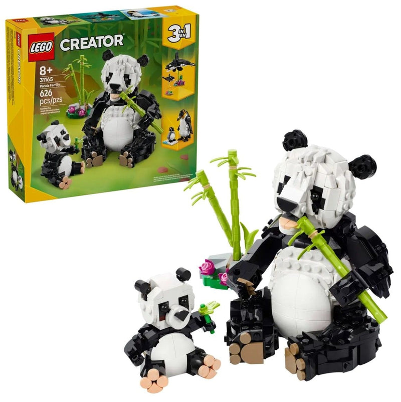 LEGO Creator Wild Animals: Panda Family - 31165, 626-pcs, Ages 8+ H2