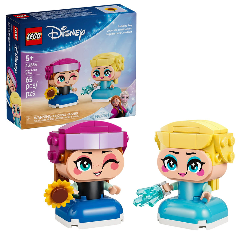 LEGO Disney Animation Mini Anna & Elsa Toy Building Set - 43284, 65-pcs, Ages 5+ J7