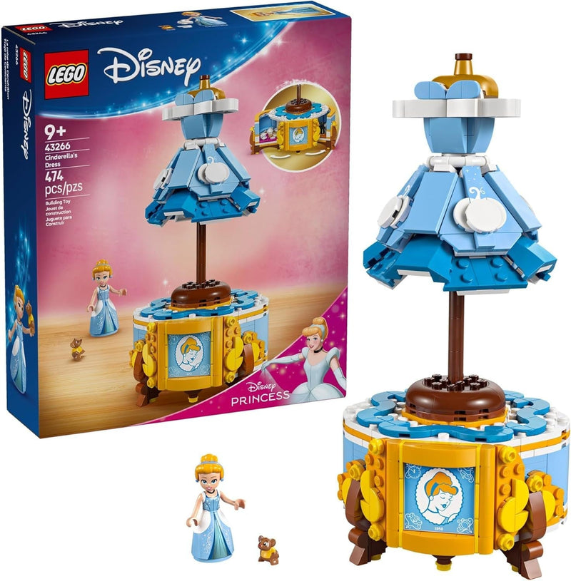 LEGO Disney Princess Cinderella’s Dress Toy - 43266, 474-pcs, Ages 9+ K8