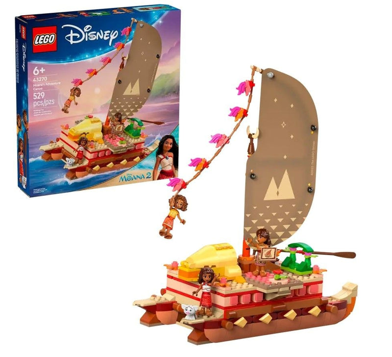 LEGO Disney Princess Moana's Adventure Canoe - 43270, 529-pcs, Ages 6+ Z7