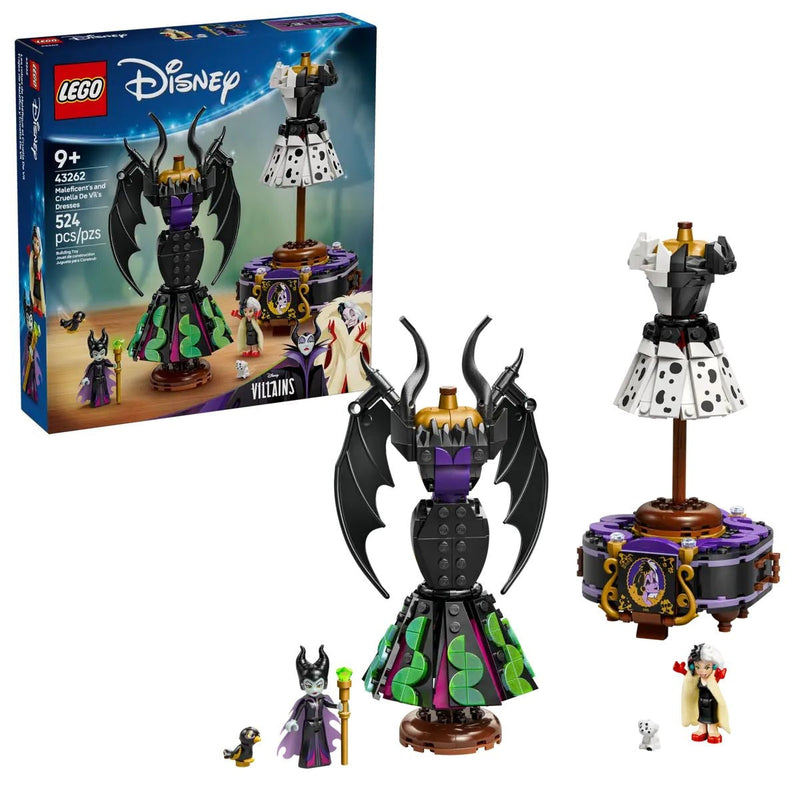 LEGO Disney Villains Maleficent’s and Cruella De Vil’s Dresses - 43262, 524-pcs, Ages 9+ V3