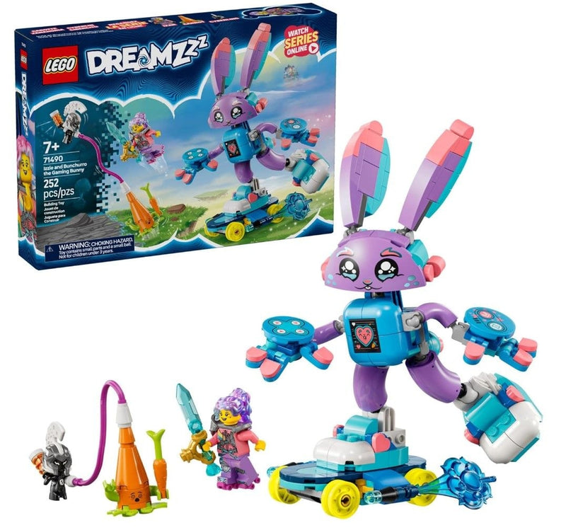 LEGO DREAMZzz Izzie and Bunchurro the Gaming Bunny - 71490, 252-pcs, Ages 7+ T1