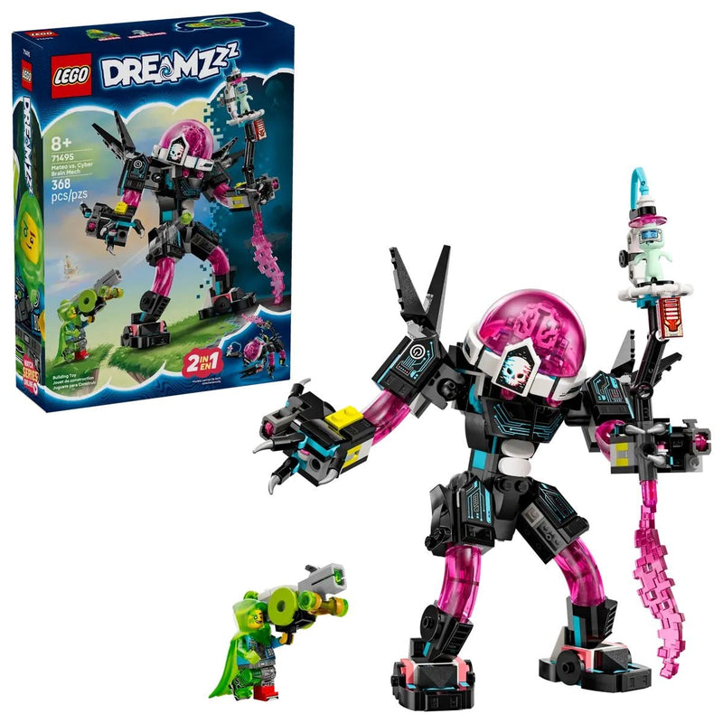 LEGO DREAMZzz Mateo vs. Cyber Brain Mech Robot - 71495, 368-pcs, Ages 8+ F3