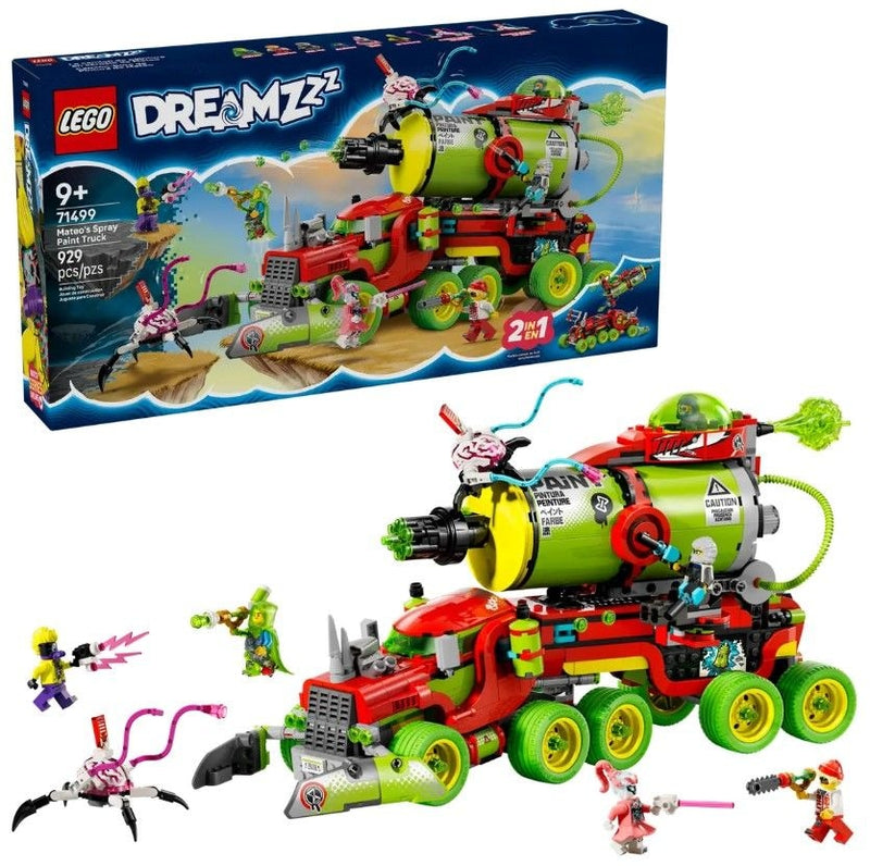 LEGO DREAMZzz Mateo's Spray Paint Truck - 71499, 929-pcs, Ages 9+ F6